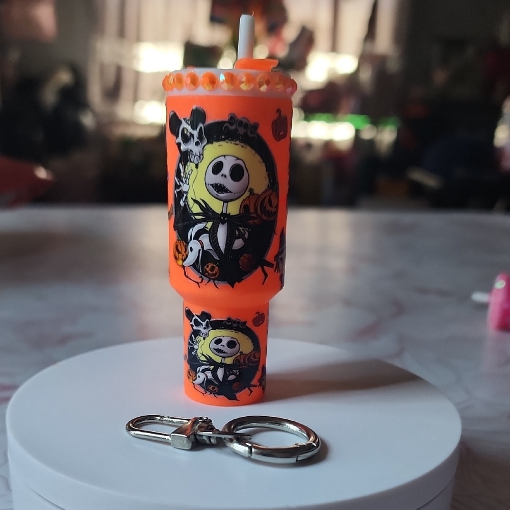 Jack Skellington Mini Stanley Tumbler Keychain